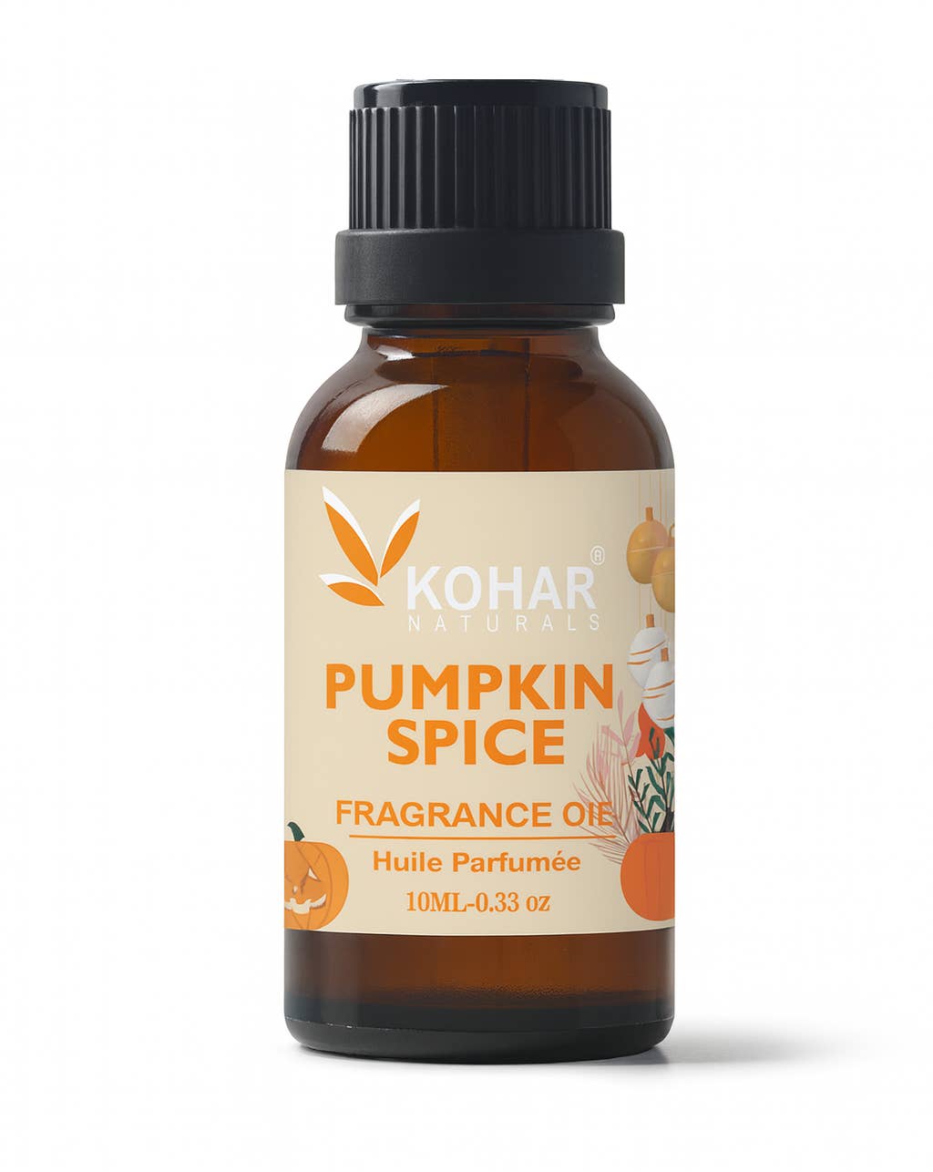 KOHAR NATURALS - Wholesale Fragrance Oil - Pumpkin Spice Fragrance Oil – Warm Autumn Scent. 10 ml.