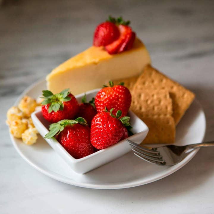 Strawberry Cheesecake- stand up pouch for wholesale by Cornucopia Popcorn