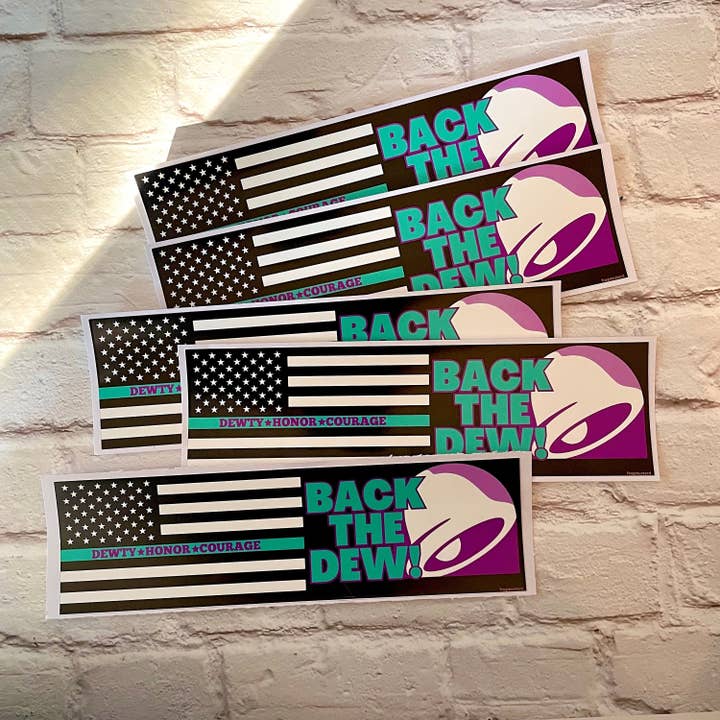 Frog Mustard Stickers - Wholesale Sticker - Back the Dew (Baja Blast)1