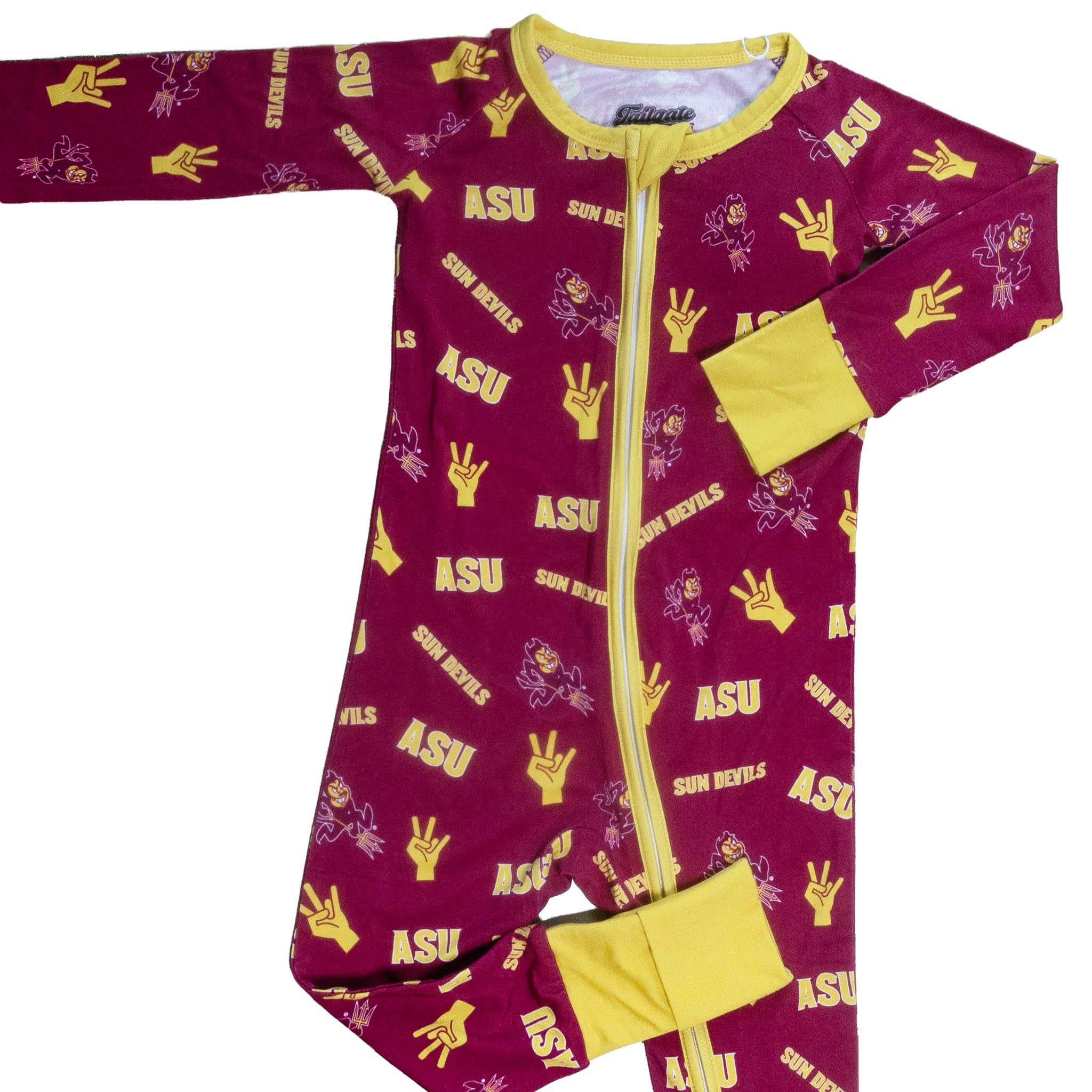 Tailgate Tikes - Wholesale Jumpsuit - Baby - Arizona State Sun Devils Zippy One-Piece2