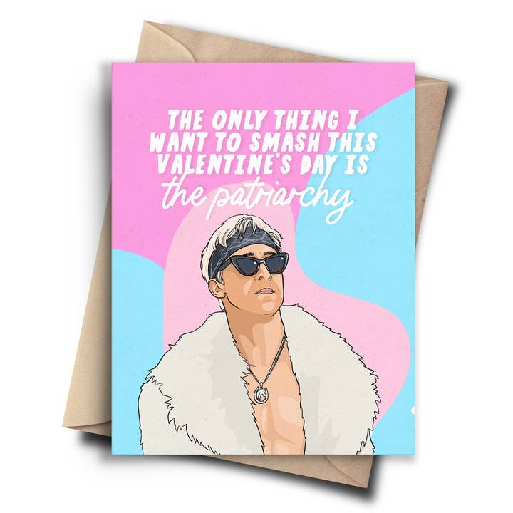 Smadr patriarkatet Sjovt Valentinskort Galentine-kort for engroshandel hos Pop Cult Paper