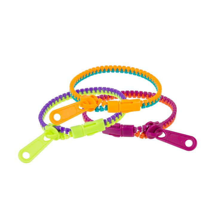 Orb Toys - Wholesale Fidget Toy - Kids - ORBâ„¢ Sensory Zipper Fidget Bracelets Assortment