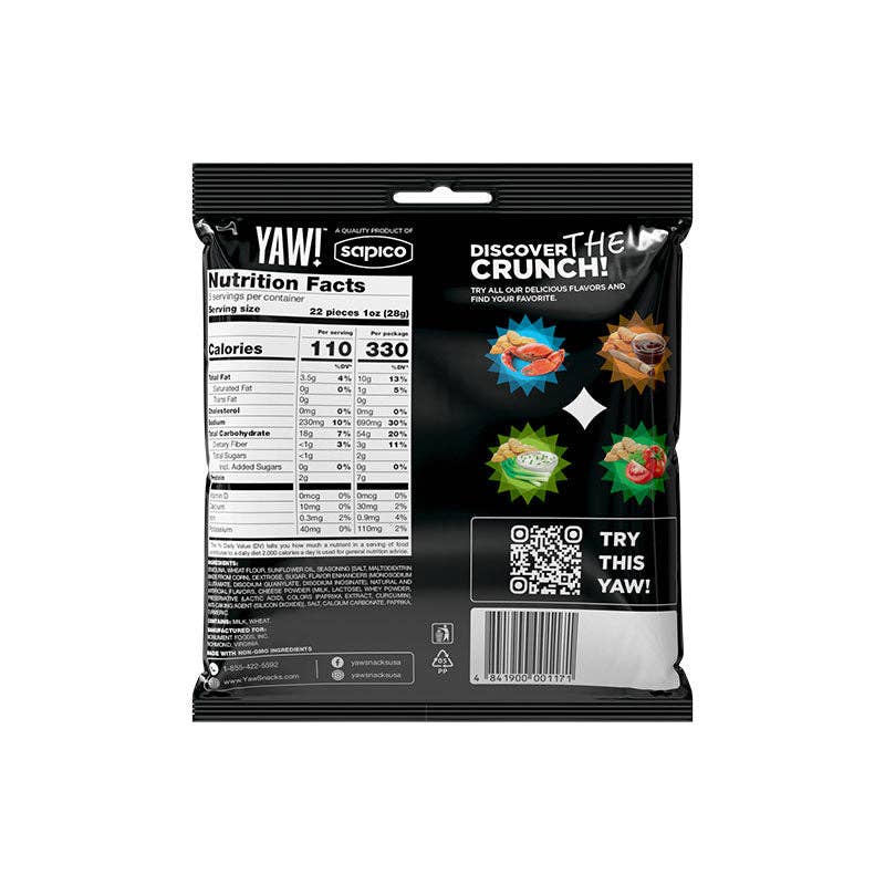 YAW snacks - Wholesale Puffed Snack - YAW! Cheese Flavored Baked Baguette Bites Snack 3oz1