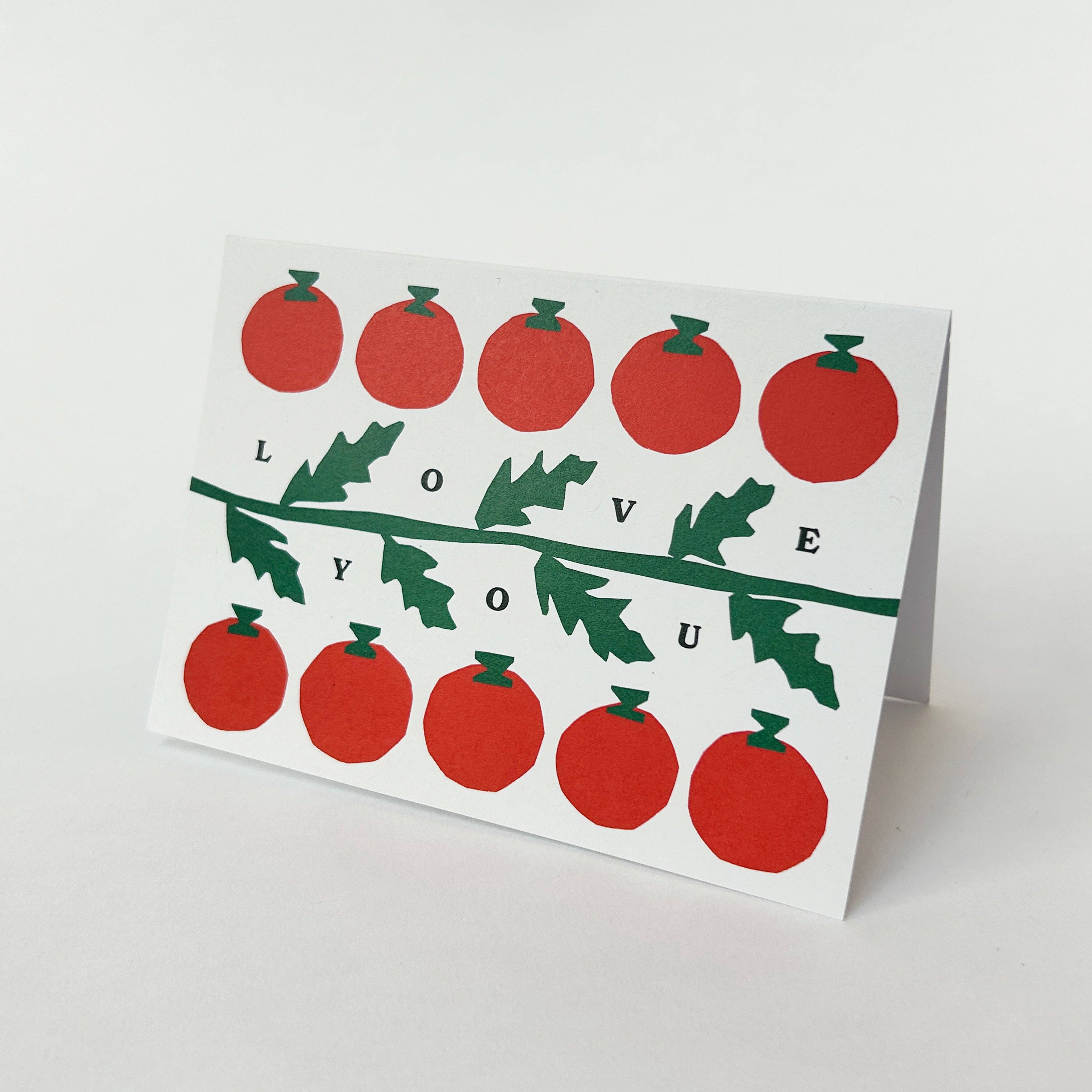 Cait McEniff - Wholesale Love Card - Love You Tomatoes Greetings Card1