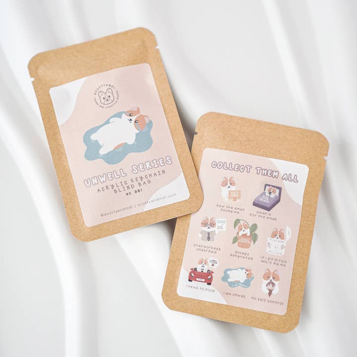 Porte-clés Série Unwell Sac Mystère pour la vente par Scotty&Mel