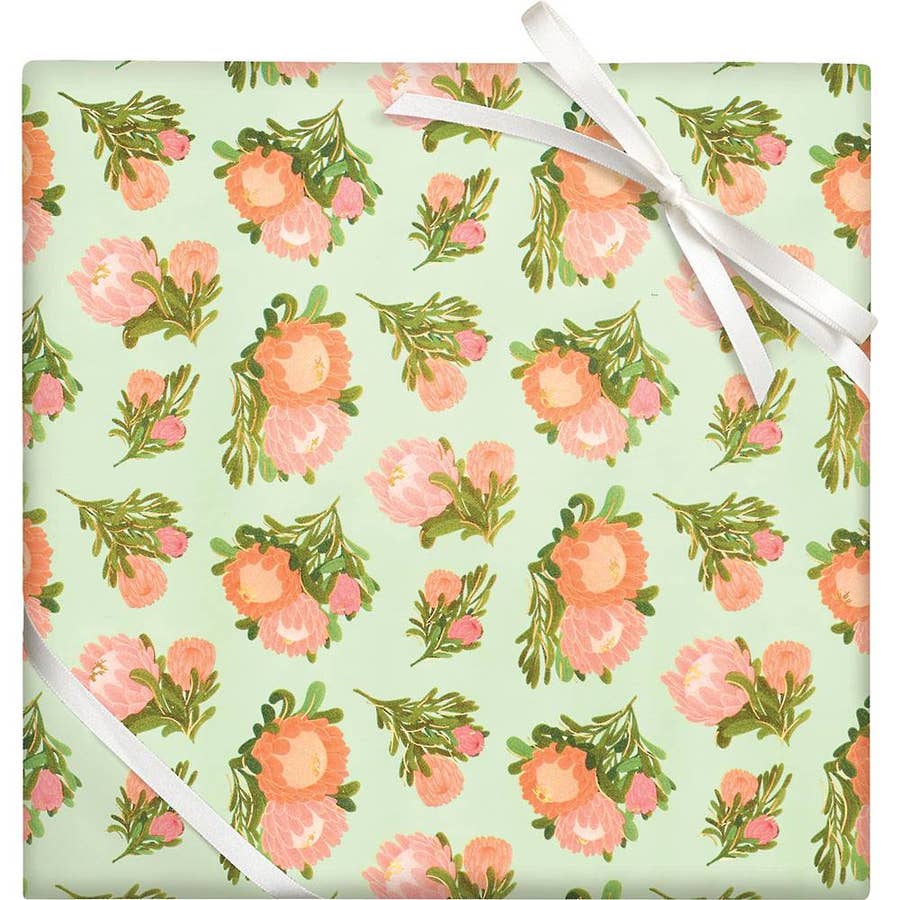 Wholesale Flower Cart Tulips Wrapping Paper Roll for your store - Faire