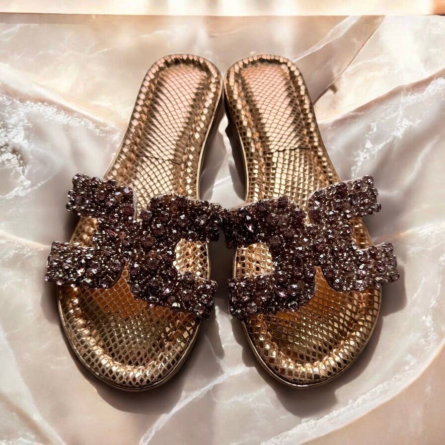 BOTTEGA SMERALDA - Wholesale Sandals - Women's - SANDAL H CRYSTAL 296LKD PINK 2\361