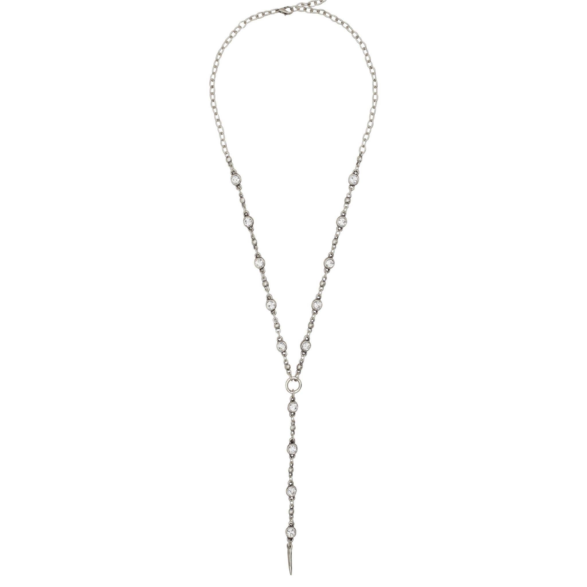 Avance - Wholesale Y-Neck/Lariat Necklace - Andromeda Necklace - Clear, Blue or Green Crystal0