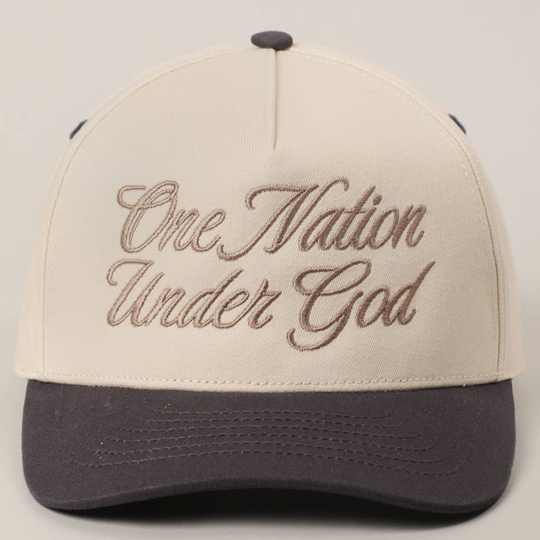Fashion City - Wholesale Truckerpet - Uniseks - One Nation Under God Two-Tone Truckerpet4