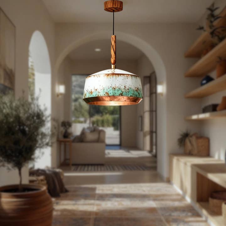 Vintage koppar kupolpendel - Industriell lantlig belysning för wholesale av NOMAD&FASHION