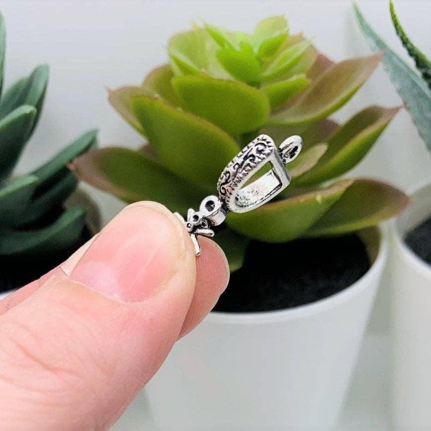 Guerrilla Charm - Wholesale Individual Charm/Pendant - Silver Cowboy Spur Charms, 23x12mm4