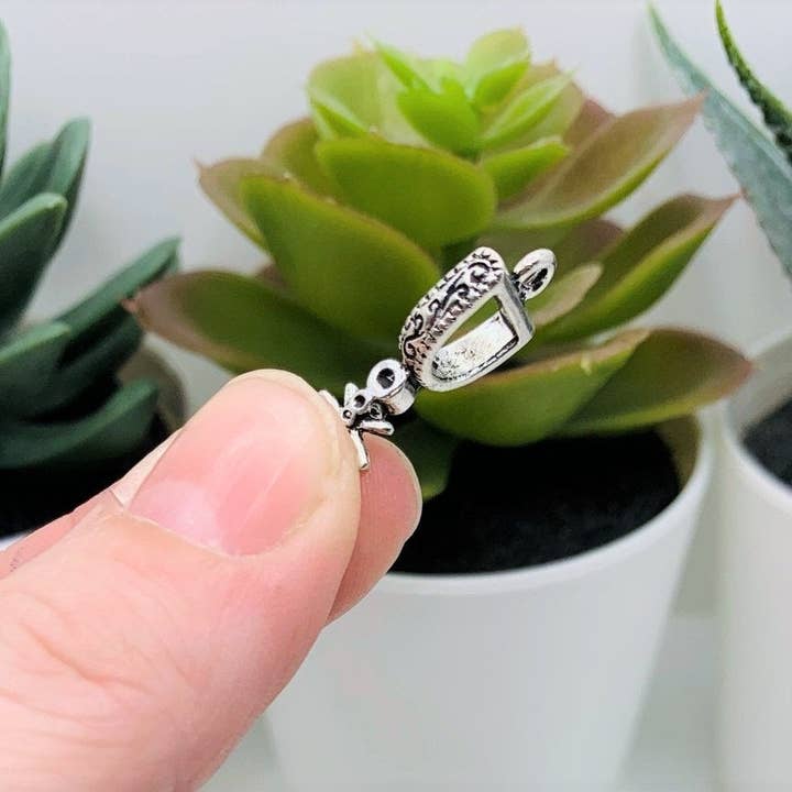 Guerrilla Charm - Wholesale Individual Charm/Pendant - Silver Cowboy Spur Charms, 23x12mm4