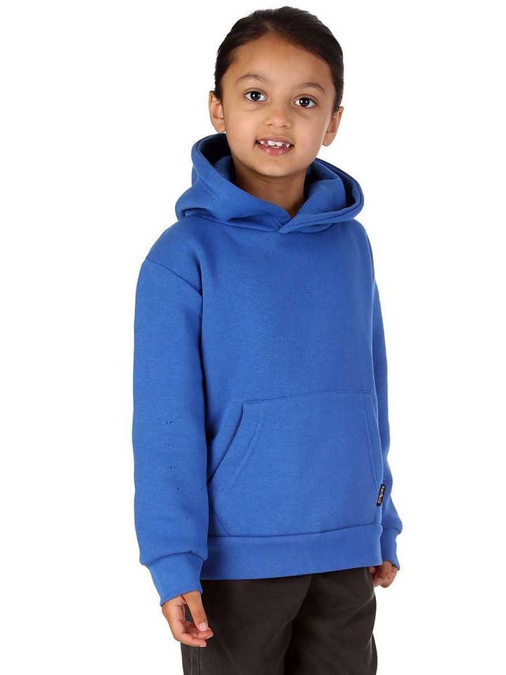 Trendy Toggs Kids Plain Overhead Royal Blue Hoodie for wholesale on Faire0