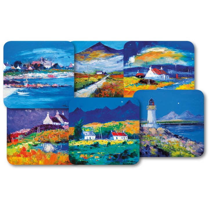 Jolomo Scottish Islands Set of 6 Tablemats for wholesale by Island Blue Publishing
