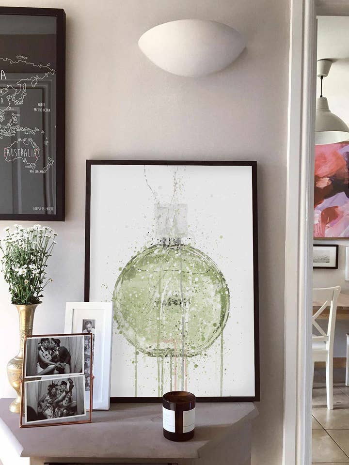 Fragrance Bottle Wall Art Print 'Spring Meadow' for wholesale by We Love Prints