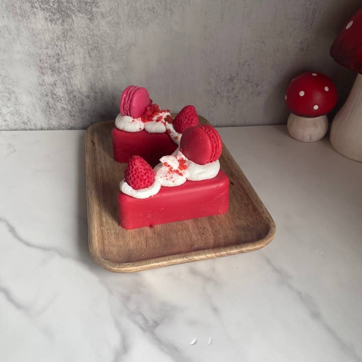 Wild Child Studio Co - Wholesale Wax melt - Strawberry Cheesecake Cake Slice Wax Melts1