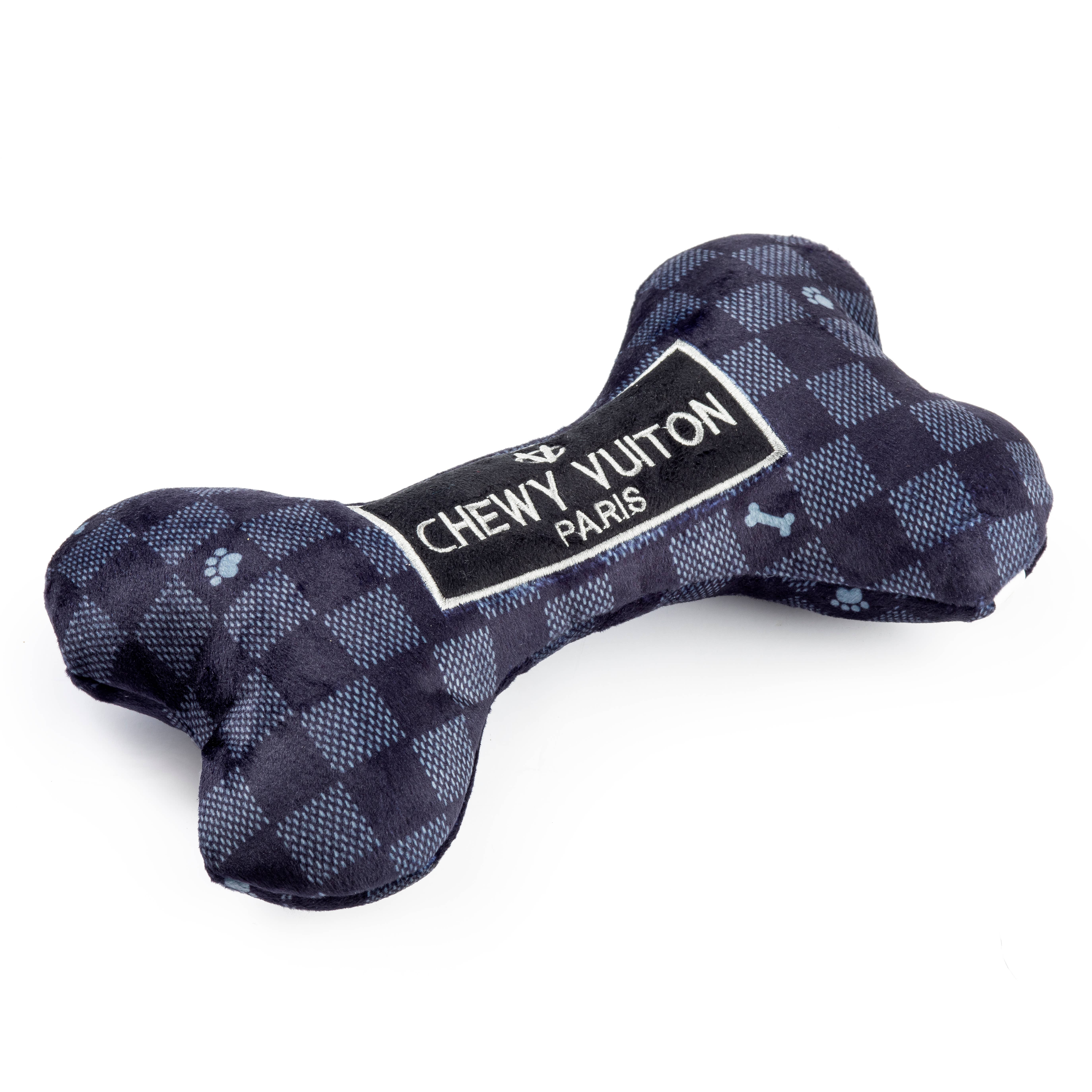Haute Diggity Dog - Wholesale Piepspeeltje - Hond - Black Checker Chewy Vuiton Bone Squeaker hondenspeelgoed8