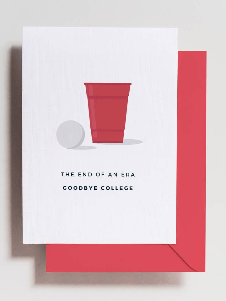 Carte Beer Pong College pour la vente par Haven Print Co.