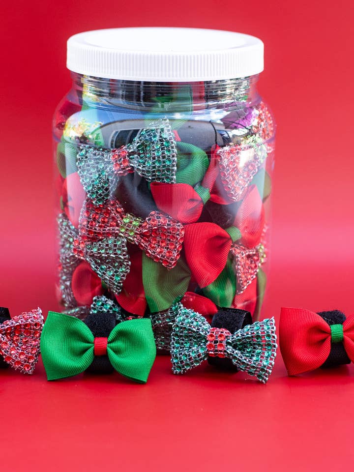 Christmas Cheer Groomer Jar for wholesale by Pets Ribbons