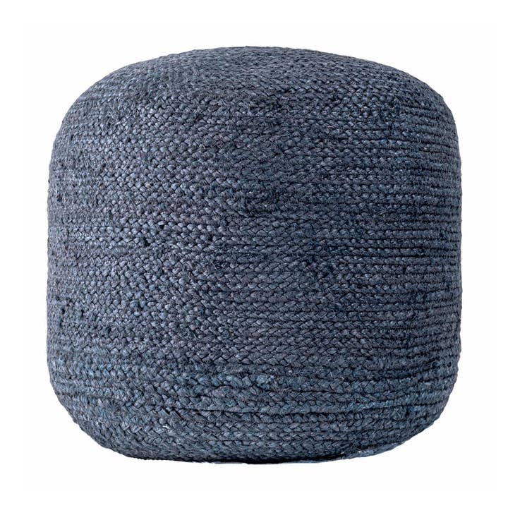 Bristol Braided Solid Jute Filled Ottoman Pouf for wholesale by nuLOOM