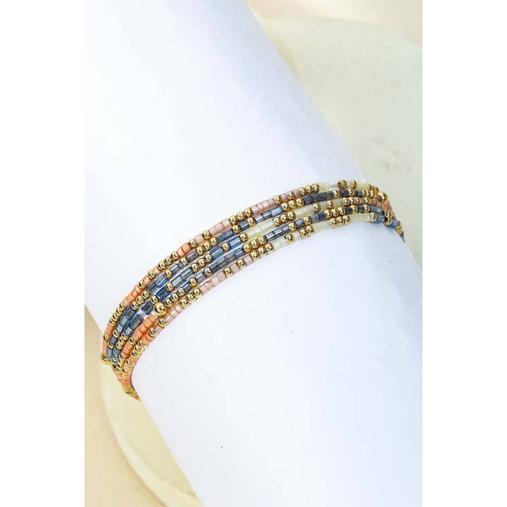 Anarchy Street - Wholesale Beaded Bracelet - Dainty Seed Beaded Bracelet Set