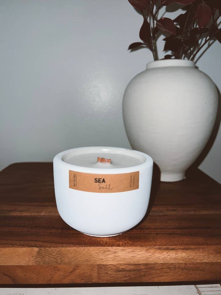 Handmade Concrete Candle 6oz. | Home Collection for wholesale by Candles by Karla