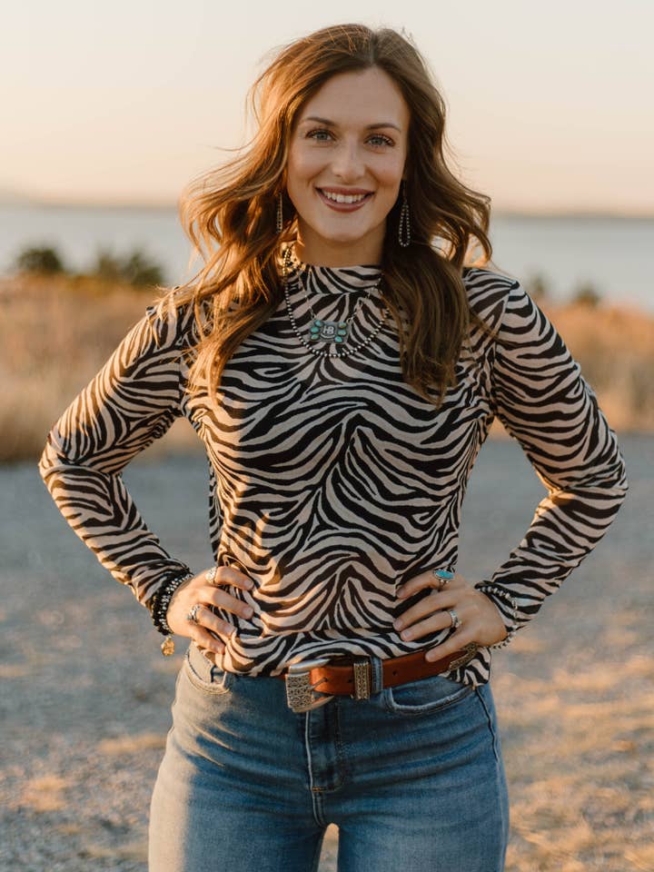 Sterling Kreek - Wholesale Blouse - Women's - Cowgirl Safari Mesh Top3