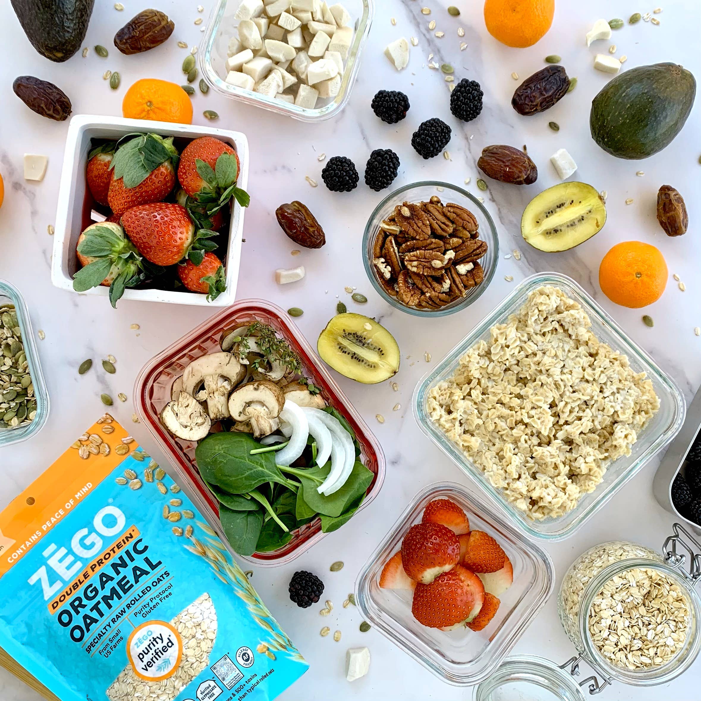 Zego - Wholesale Oats - Organic Gluten-free Double Protein Oats (14 Oz)16