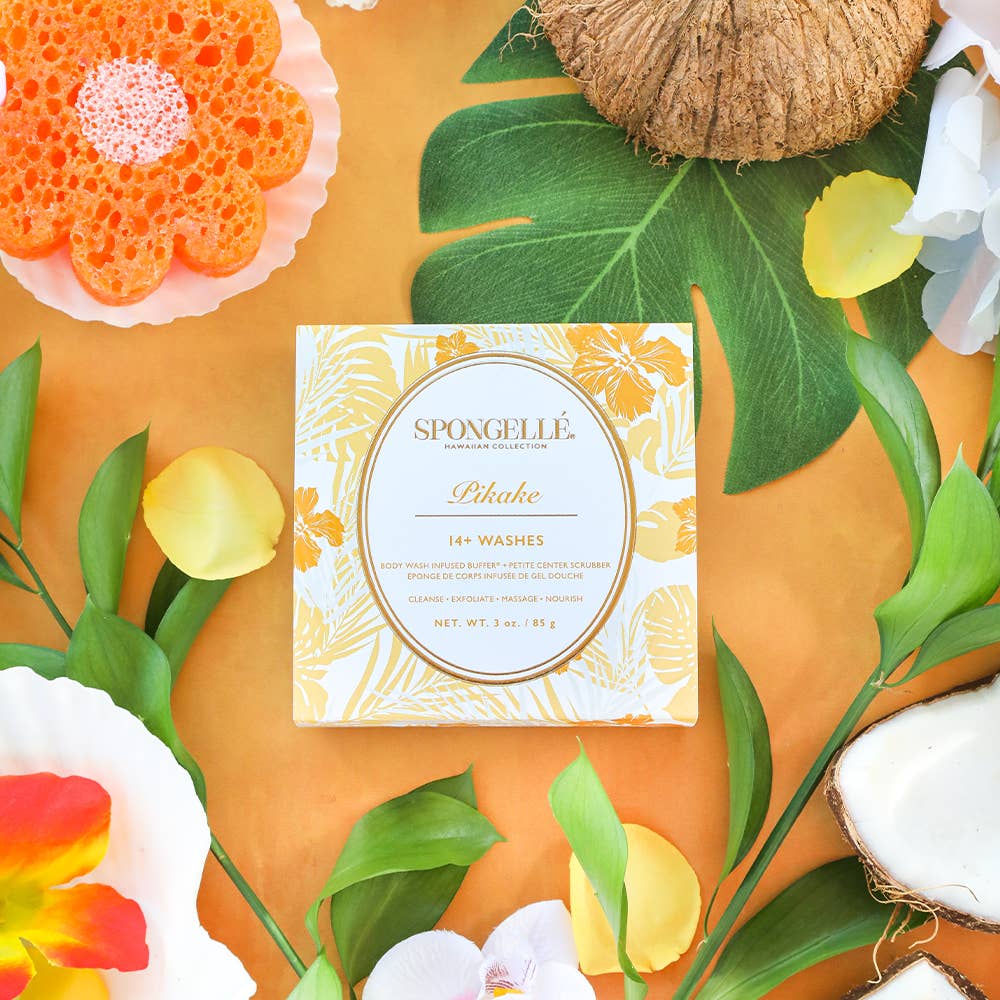Spongellé | Christmas 2025 | Stocking Stuffers | Gifts - Wholesale Bath pouf/sponge - Pikake Body Buffer | Hawaiian Collection