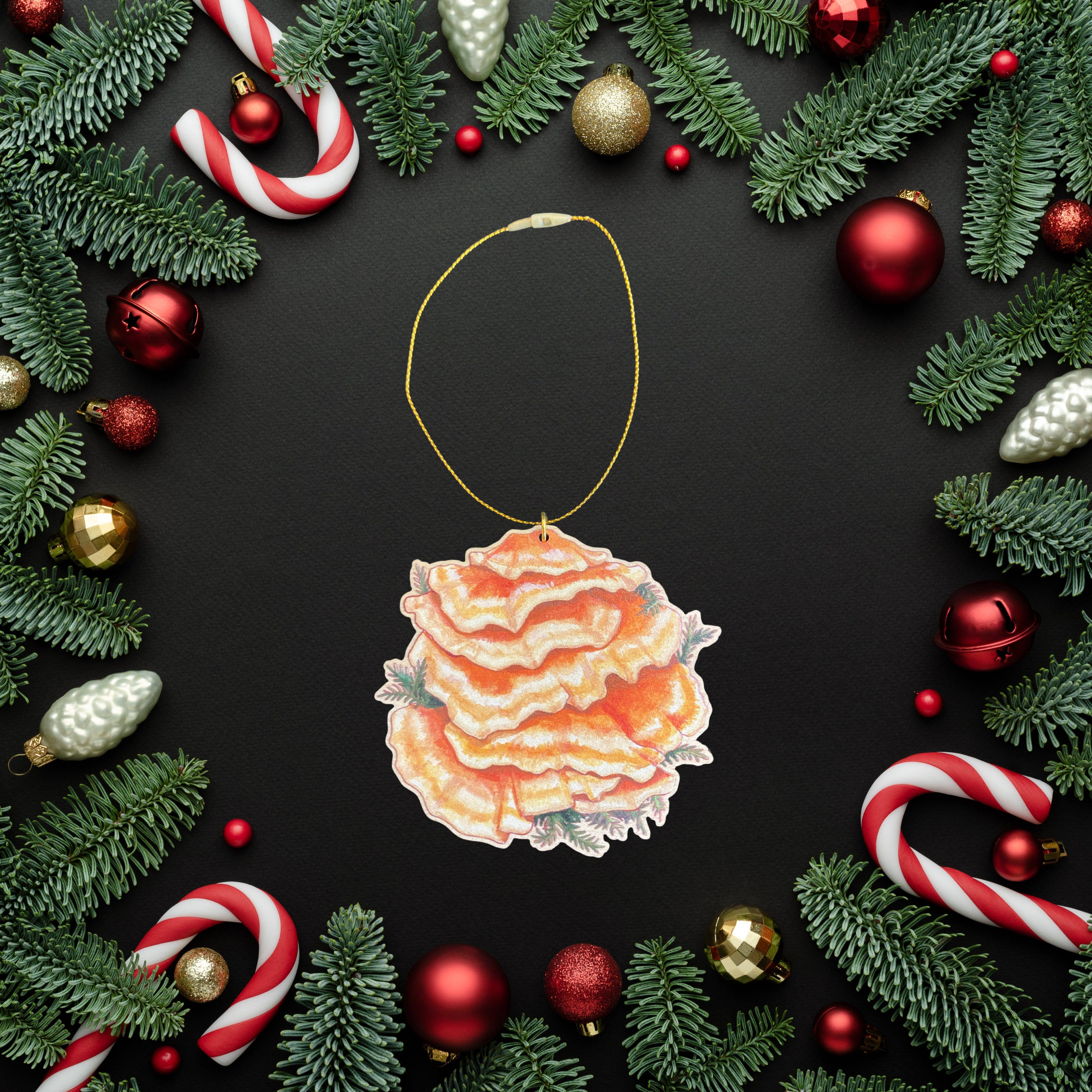 Plant Posse - Wholesale Ornament - Chicken of Mushroom Ornament – Sustainable Wood Gift 0