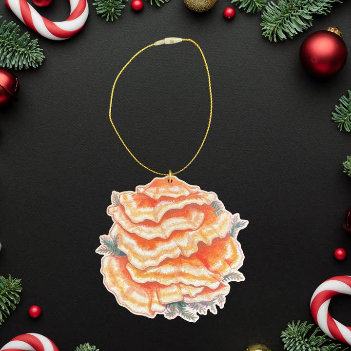 Plant Posse - Wholesale Ornament - Chicken of Mushroom Ornament – Sustainable Wood Gift 0