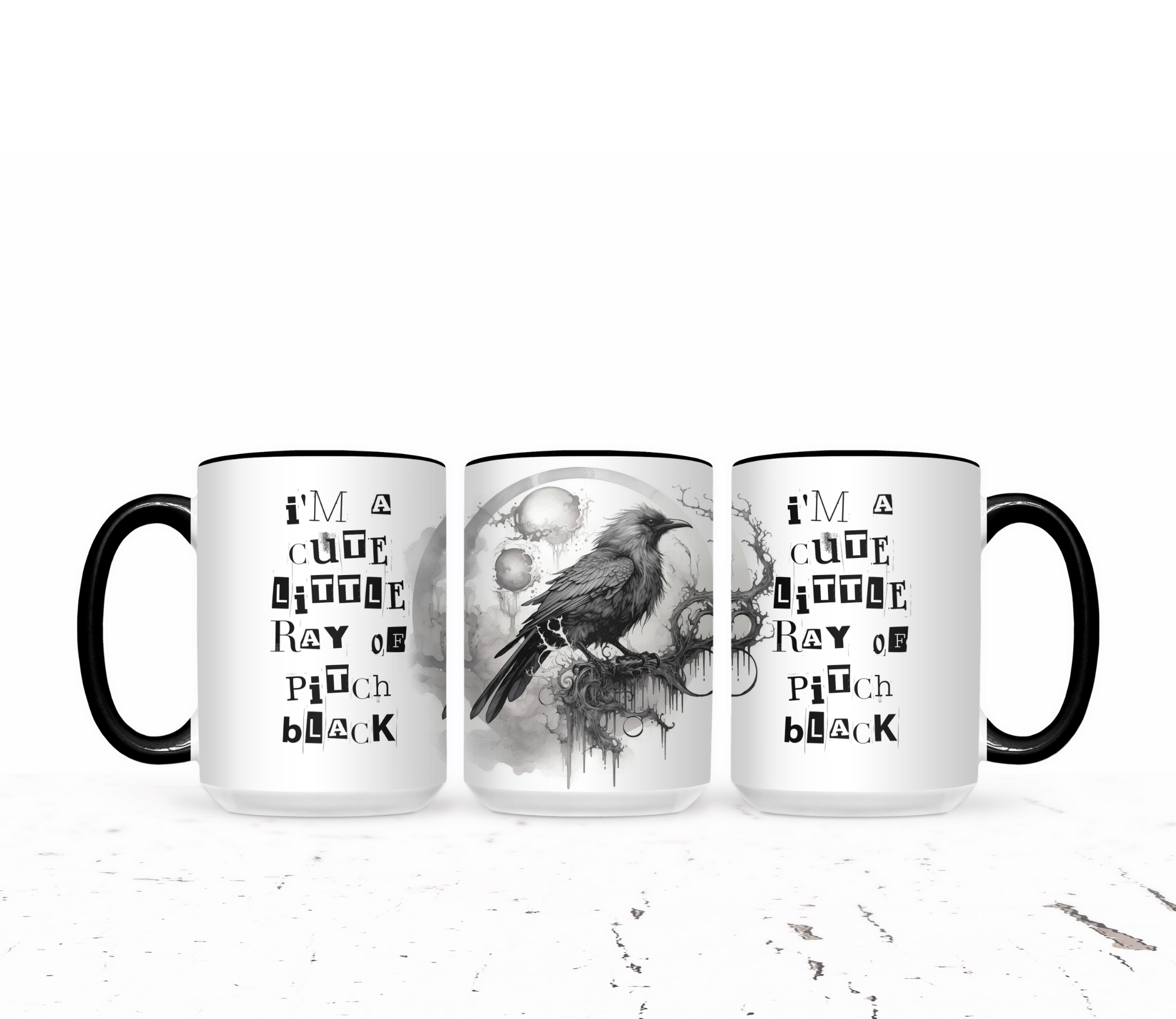The Pretty Things - Wholesale Coffee Mug - I'm A Cute Little Ray Of Pitch Black1