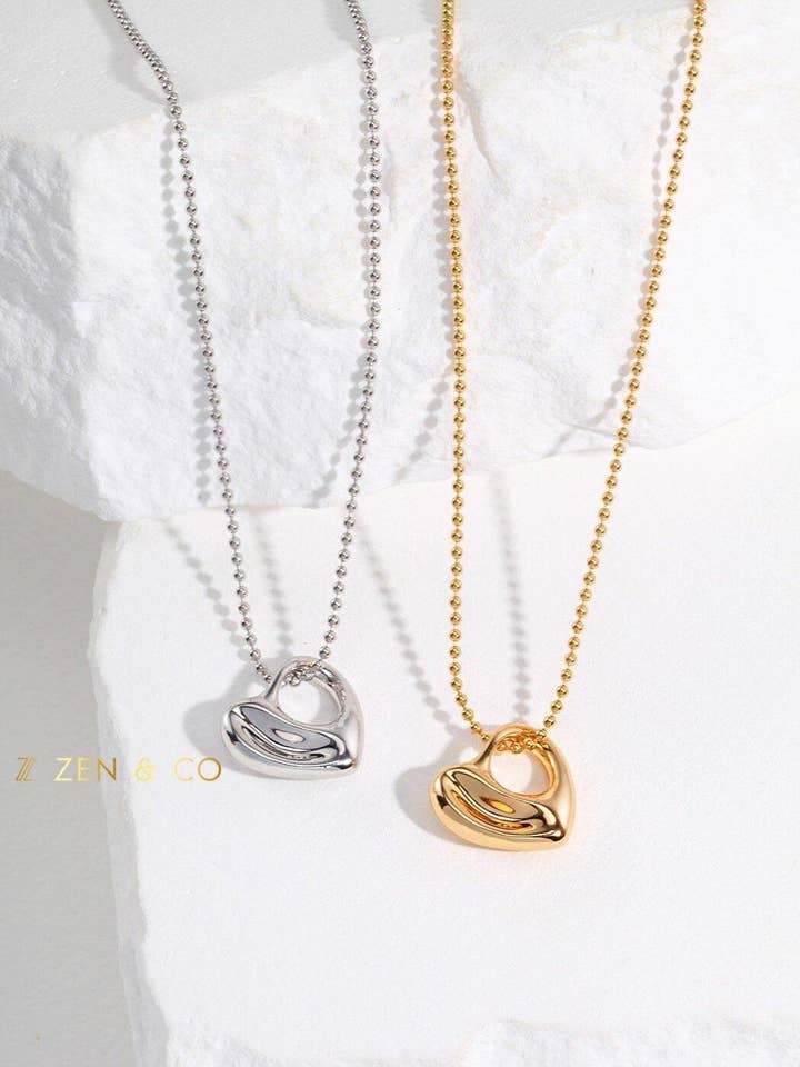 PIXIE Barbie inspired heart pendant necklace for wholesale by ZEN&CO Studio