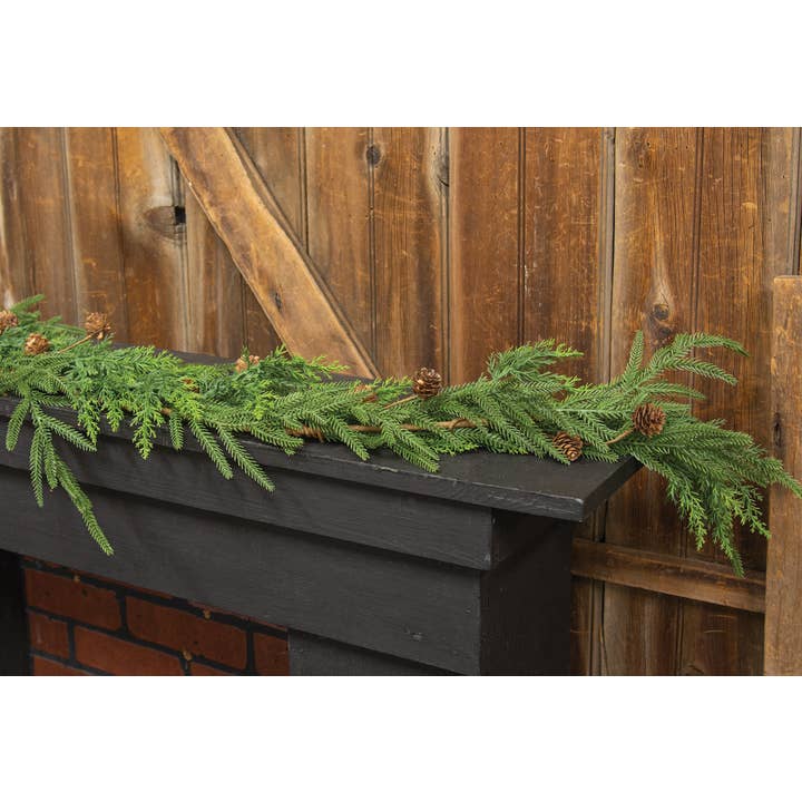 Saybrook Lane - Wholesale Bunting/Garland - Soft Needle Pine & Cones Garland - 5 Ft.1