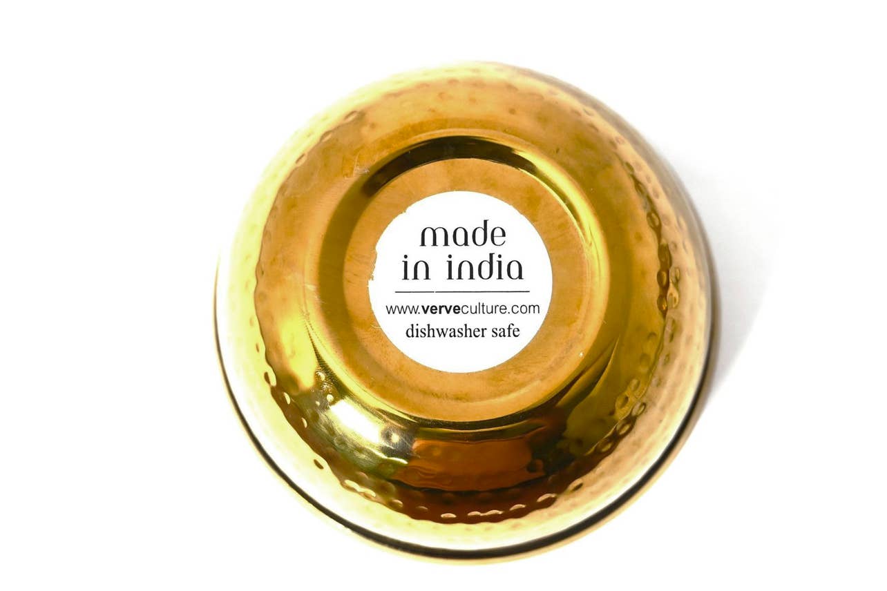 Verve Culture - Wholesale Serve Bowl - Dal Serving Bowl - Hammered Stainless Steel3