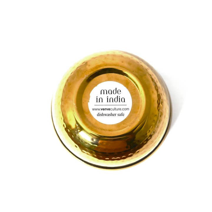 Verve Culture - Wholesale Serve Bowl - Dal Serving Bowl - Hammered Stainless Steel3