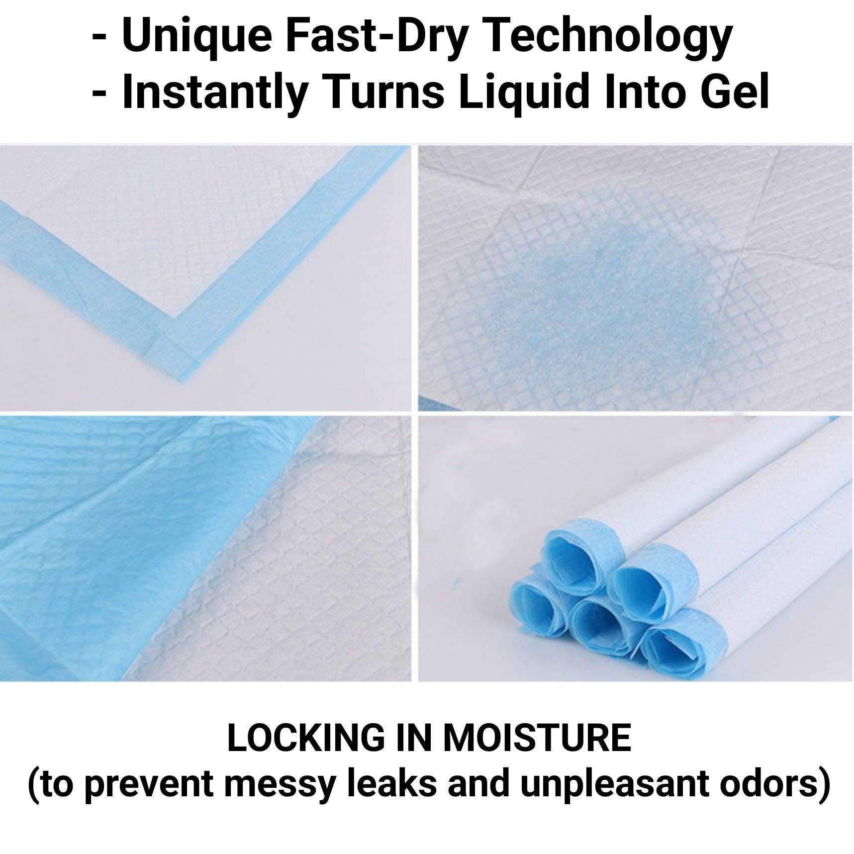 Mr. Peanut's - Wholesale Pet Pee Pad - Dog - Mr. Peanut’s Premium Absorbent Gel Pee Pads 23"X23", 6 Layers of Lightly Scented Protection4