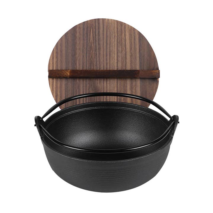 SOGA International Pty Ltd - Wholesale Cooking pot - SOGA 29cm Cast Iron Nabe Shabu Hot Pot0
