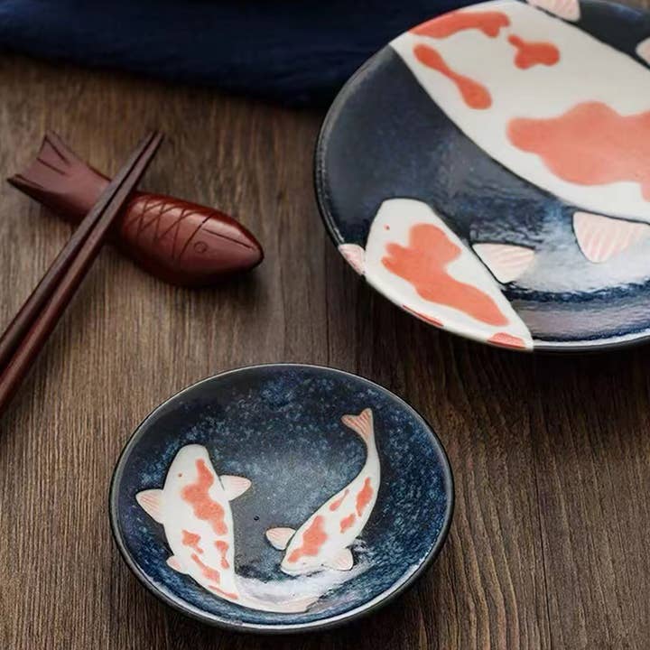 MinoCraft - Wholesale Dinner Plate - Tableware with Red Carp Pattern4