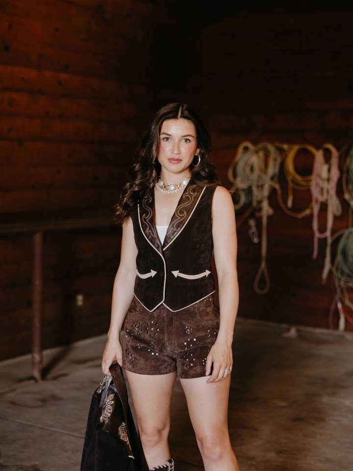 Bronc Rider Belle Vest for wholesale by Rodeo Quincy