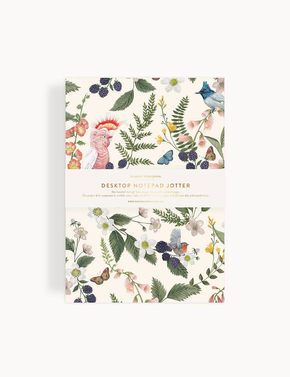 Bespoke Letterpress - Vendita all'ingrosso Bloc notes - Taccuino da scrivania Cacatua rosa0