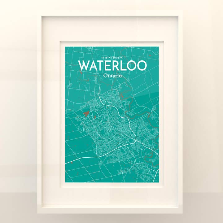 OurPoster.com - Wholesale Poster - Waterloo City Map Poster141