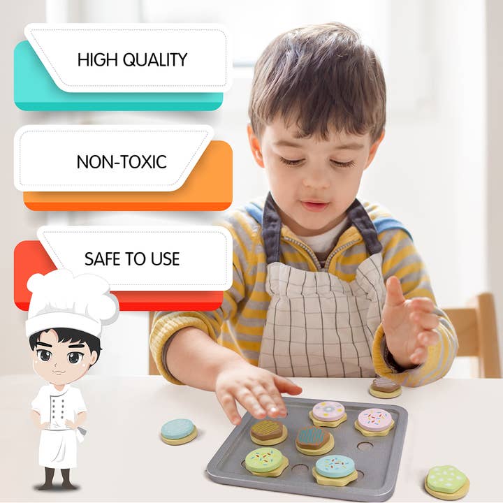 Leo & Friends - Wholesale Toy Set - Kids - L&F Bake Set Kitchen with 19-Pieces Included6