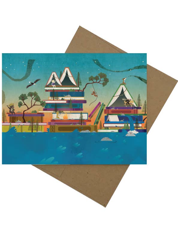 Set de 12 Island of Books en blanco interior para venta al por mayor de Read Island