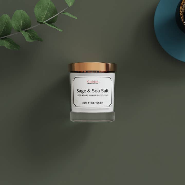 Globion - Wholesale Travel Candles - Globion natural scented candle - Sage & Sea salt10