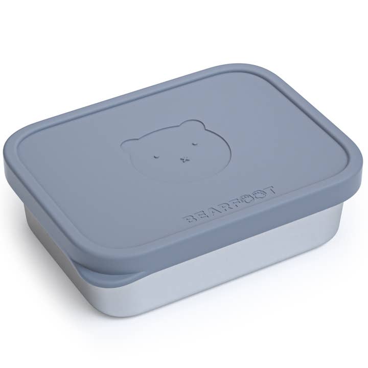 BEARFOOT - Wholesale Lunch Bag/Box - Kids - Children's stainless steel lunchbox with silicone insert - Blue9