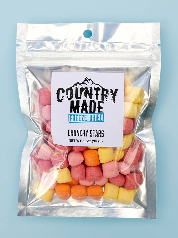 Freeze Dried Crunchy Stars for wholesale by Country Made Freeze Dried
