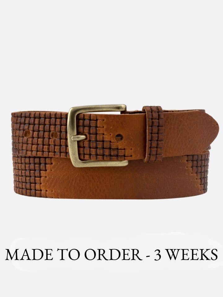 MADE TO ORDER Alen | Unisex Faded Leather Belt for wholesale by Amsterdam Heritage Leather Belts, Bags, Jackets & Apparel