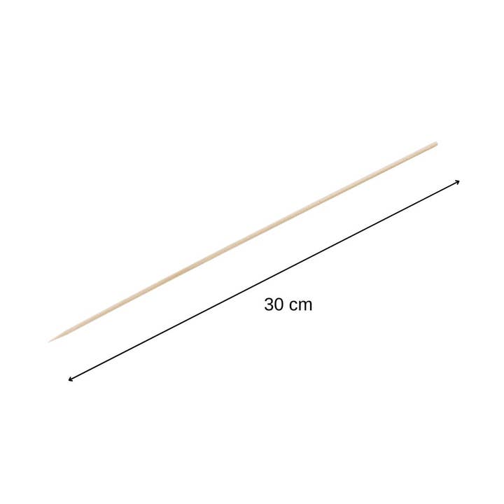 Fackelmann - Wholesale Skewer - Set of 60 wooden skewer picks 30 cm Wood Edition2