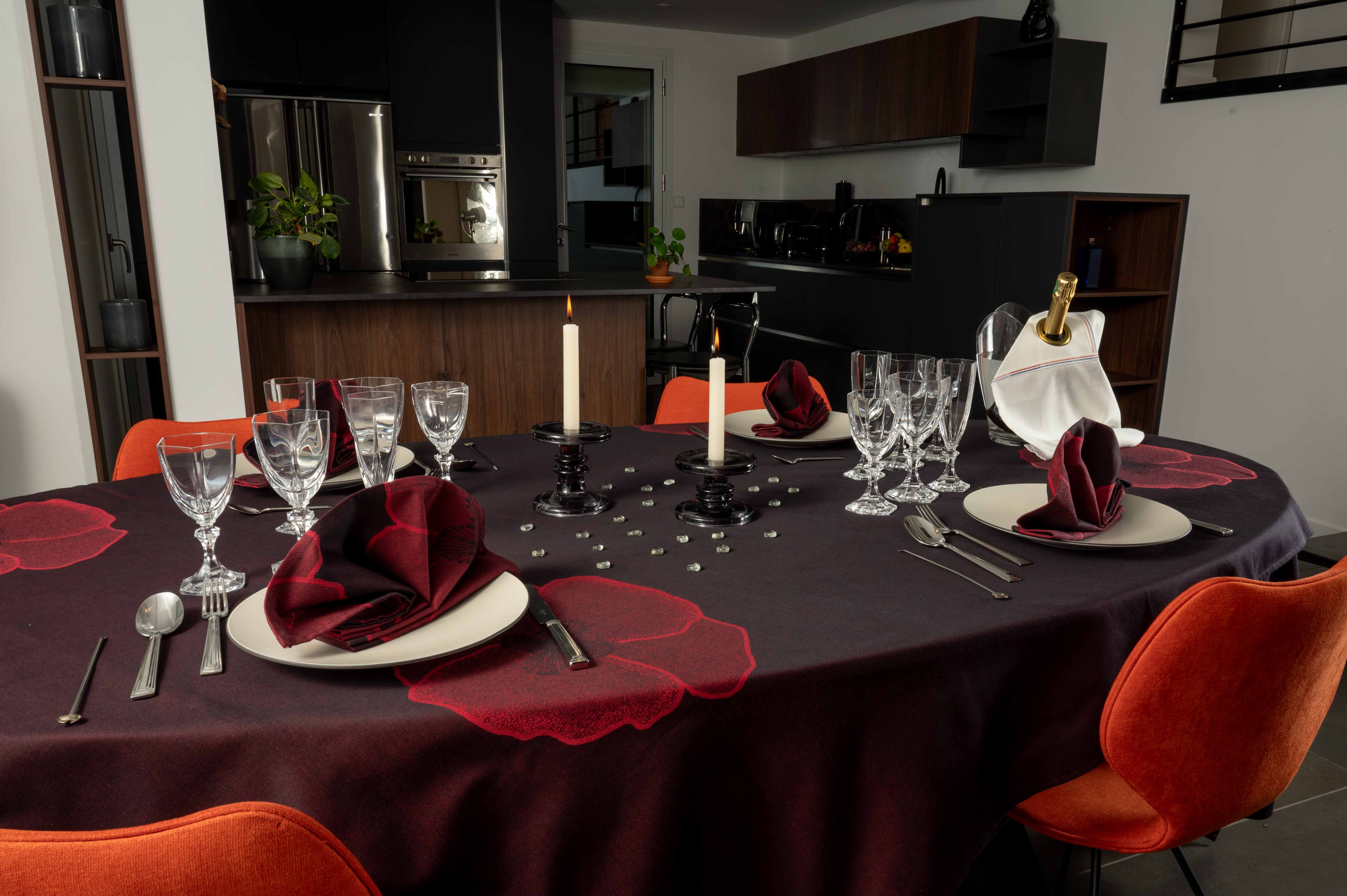 Dresseur de tables - Vente Nappes - Nappe Coquelicot 1